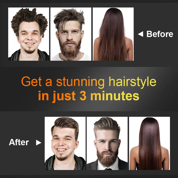 Mr. Beard Hair Straightening Brush Hot Heated Comb Men Beard Multifunctional