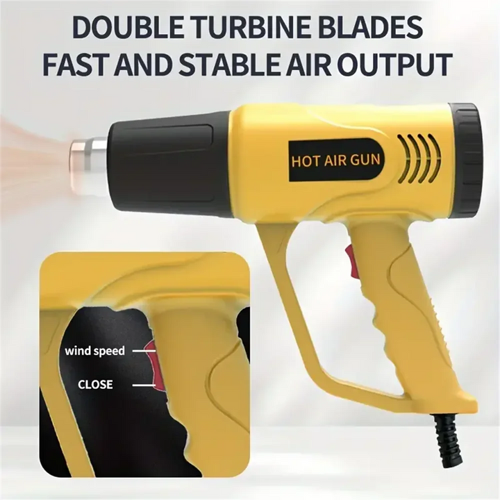 Heat Gun 1600W Handheld Industrial Grade Two Temperature