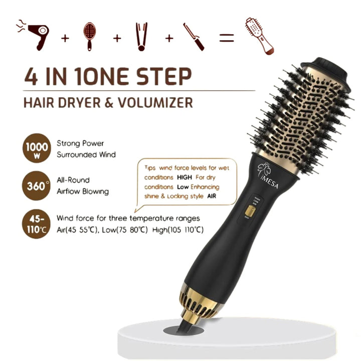 Super 4 In 1 Hot Air Brush Styling Comb, for Curly Professional Hair Dryers